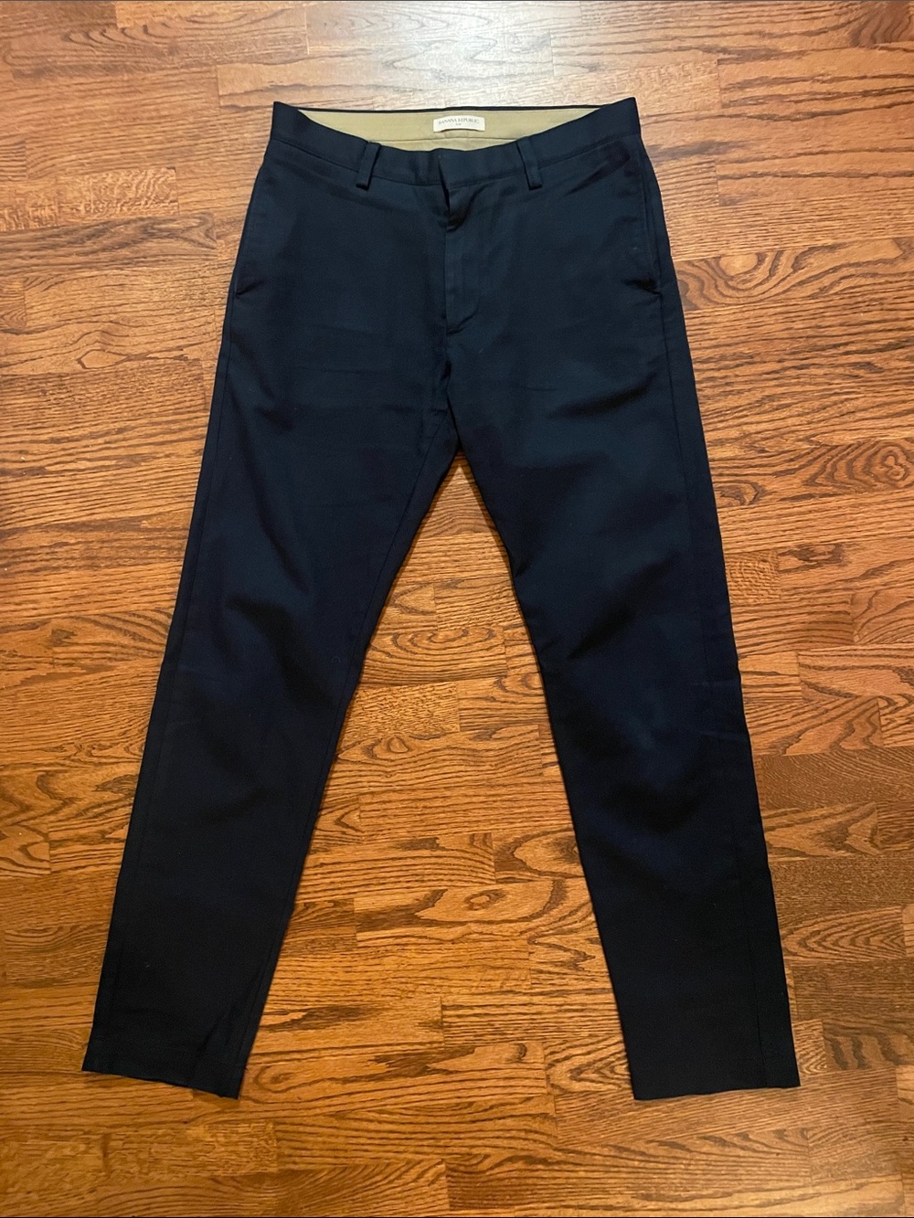 Men's Banana Republic Navy “Slim Italian” Dress Pants - Tailored Chino 32x34